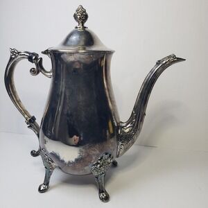 Leonard Vintage Silverplated Coffee or Tea Pot – Lid Hinge Piece Missing